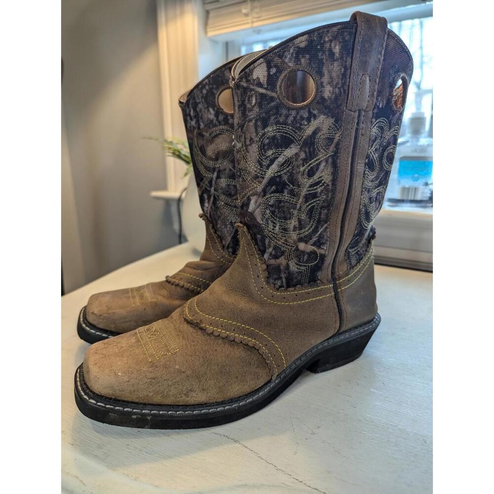 Smoky Mountain 6360 Pawnee Brown Distress/Camo Women's Boots US Size 5 - Picture 3 of 5